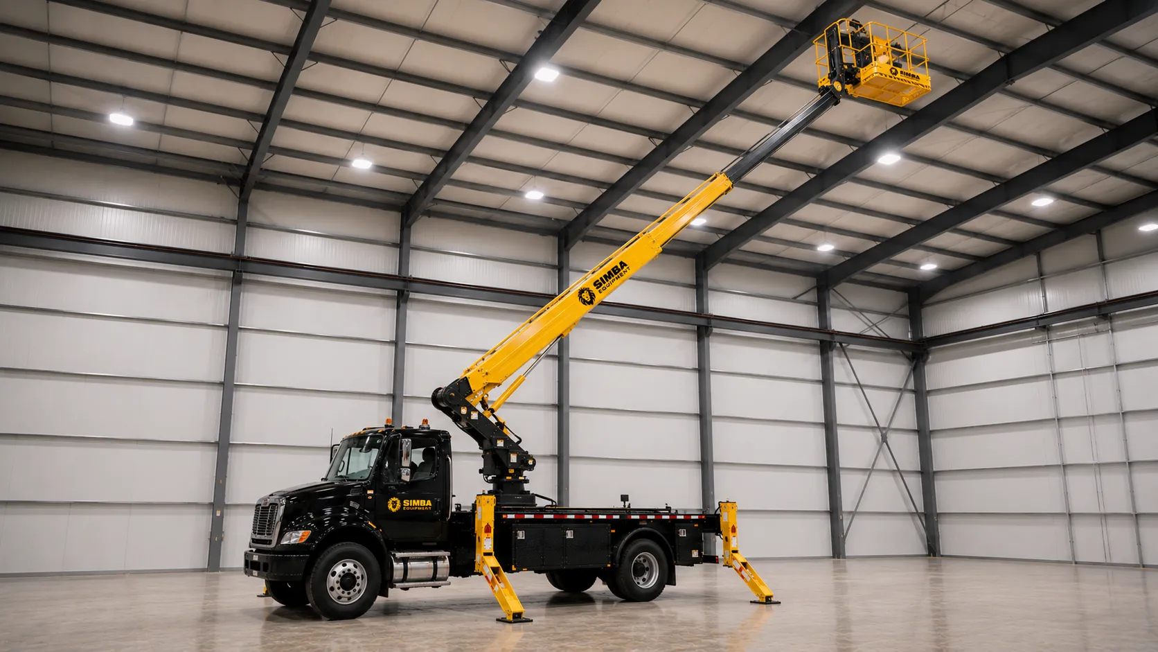 88' truck platform with boom extended