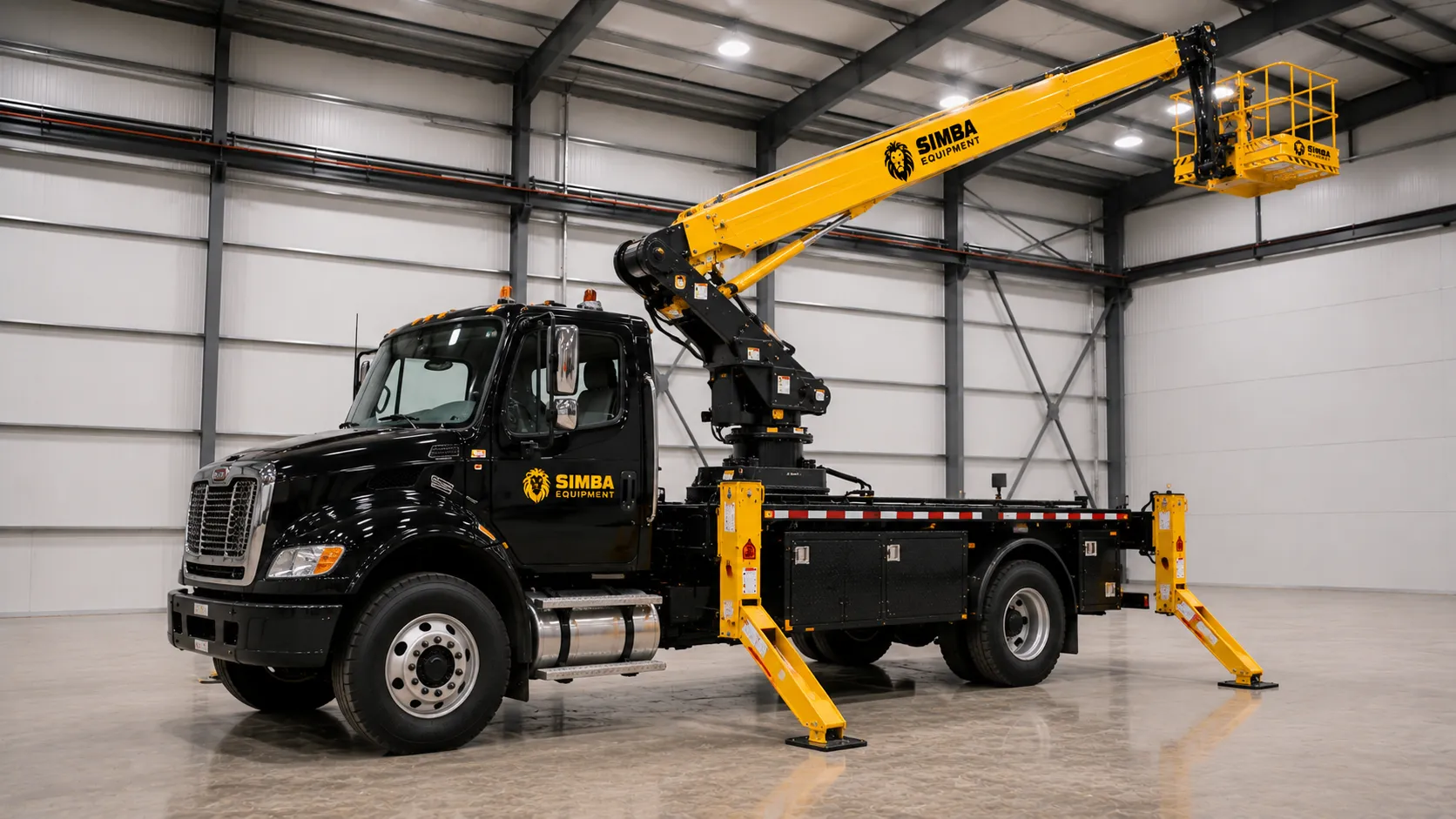 88' truck platform front quarter view