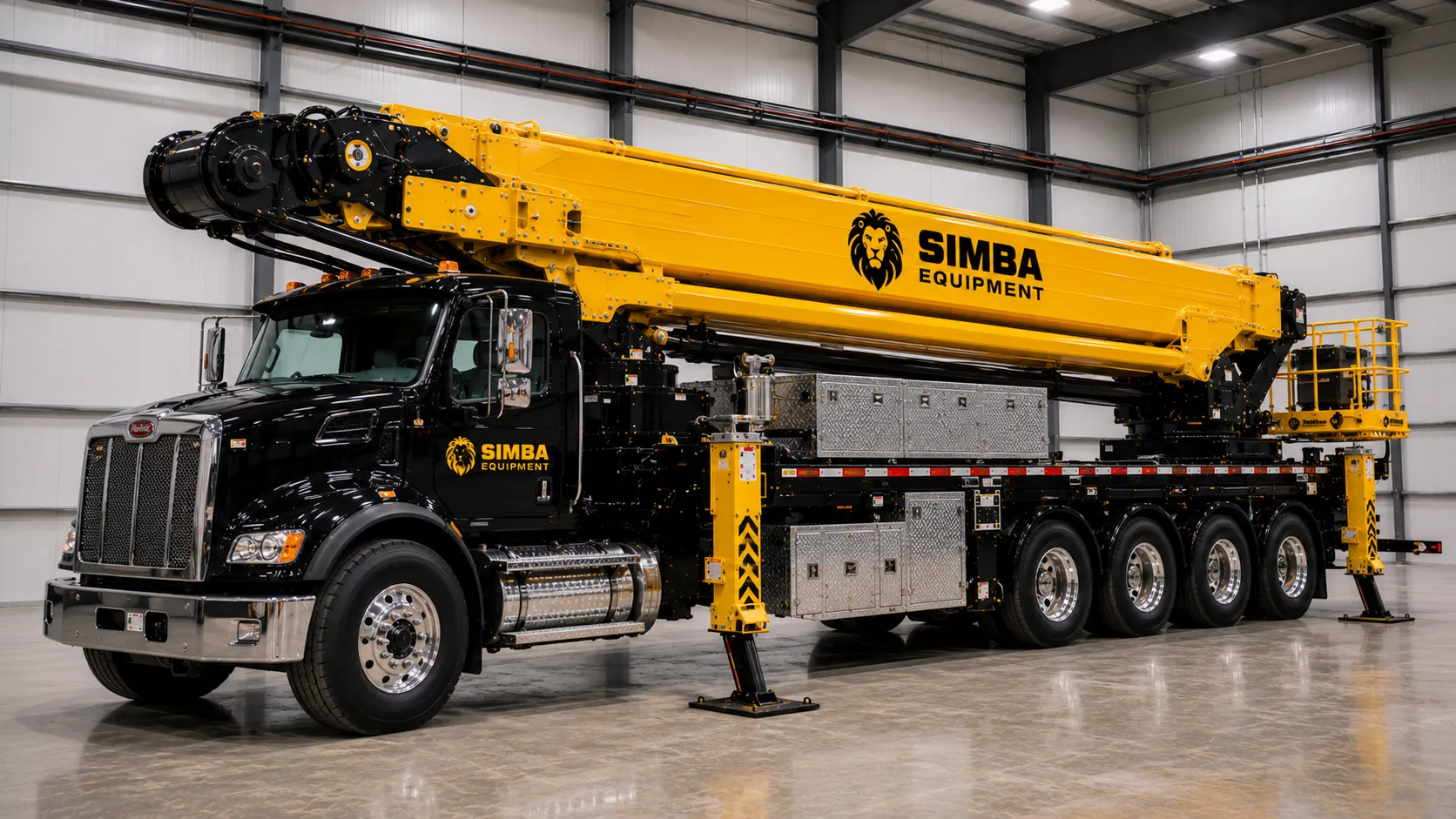 184' truck platform front quarter view