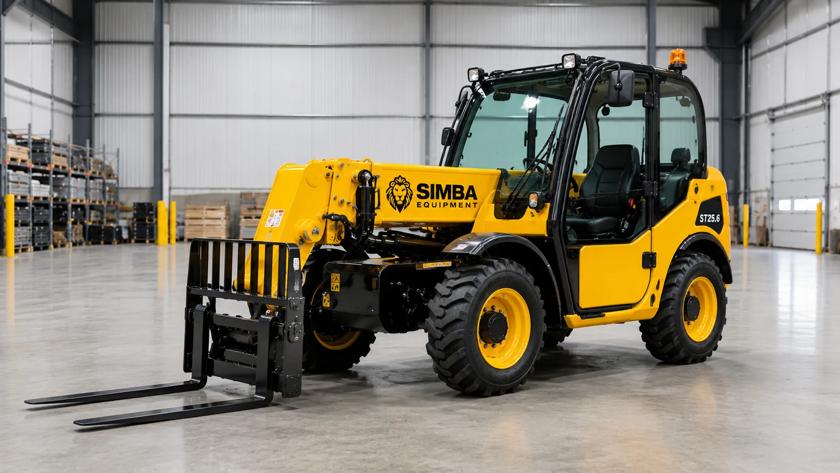 CZ35-07 telehandler front quarter view