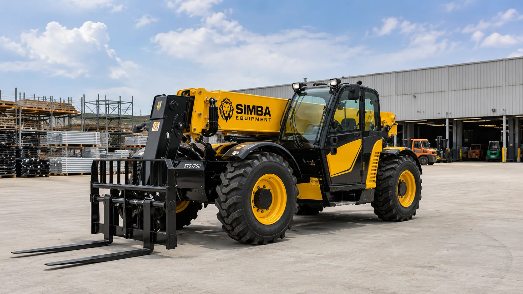 CZ50-18 telehandler front quarter view